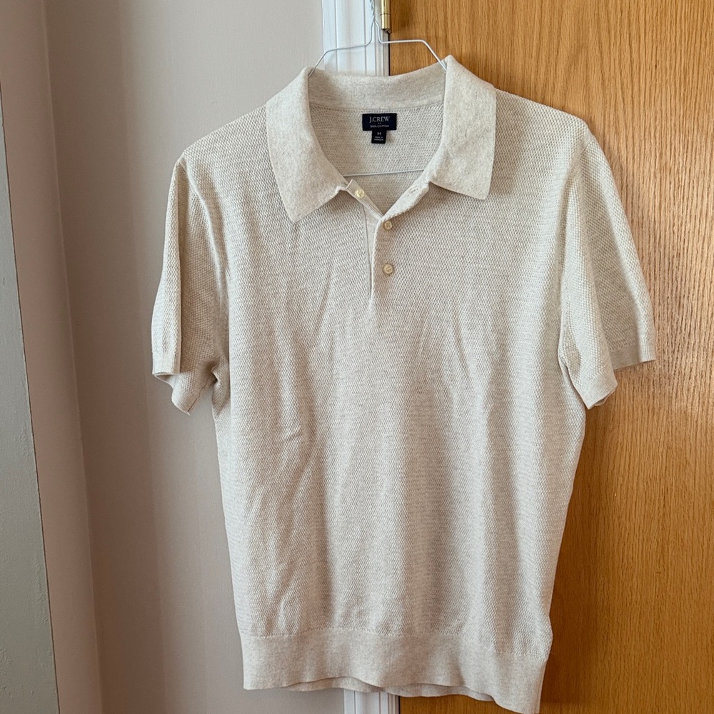 J. Crew Women's Cream Polo Shirt